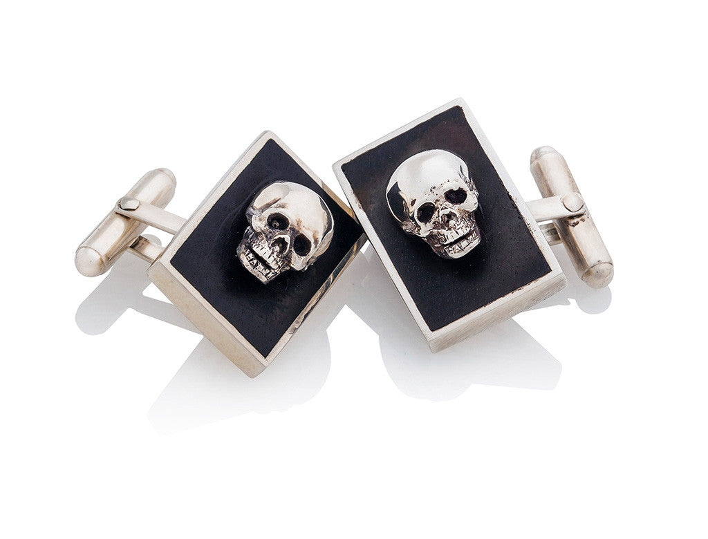 Sterling Silver Skull Cufflinks Eon Hoon Jewellery Design